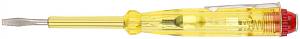 Отвертка индикаторная, желтая ручка 100 - 500 В, 140 мм КУРС