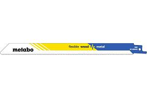 25 пилок для сабельных пил, «flexible wood + metal», 225 x 0,9 мм (628247000) Metabo