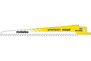 5 пилок для сабельных пил, серия «precision wood», 150 x 1,25 мм (631470000) Metabo