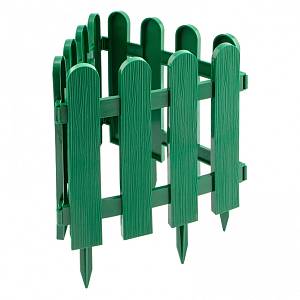 Забор декоративный &quot;Классика&quot;, 29 х 224 см, зеленый, Россия, Palisad