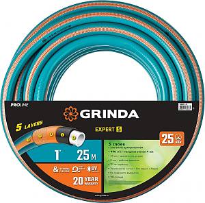 GRINDA PROLine EXPERT 5 1&quot;, 25 м, 25 атм, шланг поливочный, армированный, пятислойный 429007-1-25