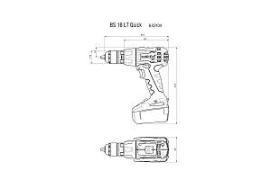 BS 18 LT Quick Set Аккумуляторная дрель-шуруповерт Metabo