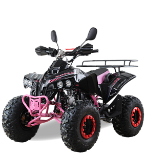 Квадроцикл MOTAX ATV Raptor Super LUX 125 сс Черный (Розовая рама)