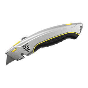 НОЖ МЕТАЛЛИЧЕСКИЙ + 4 ТРАПЕЦИЕВИДНЫХ ЛЕЗВИЯ 19мм BERGER BG1350 НОЖ МЕТАЛЛИЧЕСКИЙ + 4 ТРАПЕЦИЕВИДНЫХ ЛЕЗВИЯ 19мм BERGER BG1350