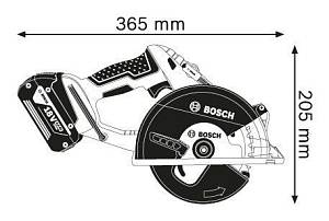 Циркулярная пила (дисковая) Bosch GKM 18 V-LI 18Вт (ручная)