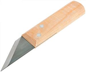 Нож сапожный, деревянная ручка 180 мм KУРС