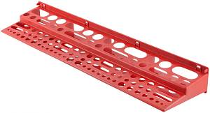 Полка для инструмента пластиковая красная, 96 отверстий, 610х150 мм FIT