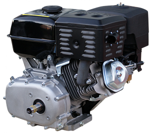 Двигатель LIFAN 177FD-R (9 л.с., 4-хтактный, одноцилиндровый, с воздушным охлаждением, вал 22 мм, 270см³, ручной/электрический стартер, понижающий редуктор, сцепление, вес 29 кг)