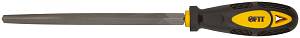 Напильник Профи, мягкая прорезиненная ручка, трехгранный 200 мм FIT