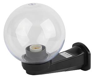 Садово-парковый светильник ЭРА НБУ 01-60-252 шар прозрачный с настенным крепежом D250mm Е27