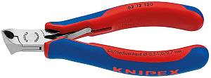 Кусачки торцевые для электроники, без фаски, губки 15°, 120 мм, 2-комп ручки KNIPEX