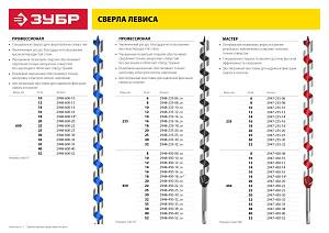 ЗУБР 12 x 235/160 мм, шестигранный хвостовик, сверло левиса по дереву (2947-235-12)