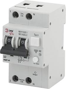 ЭРА Pro Автоматический выключатель дифференциального тока NO-902-05 АВДТ 63 C63 30мА 1P+N тип A (60/