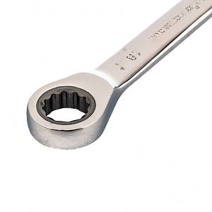 Ключ накидной трещоточный, 16 x 18 мм, CrV, зеркальный хром Matrix 14510