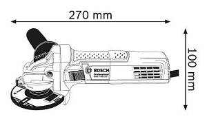 Углошлифовальная машина Bosch GWS 750-125 750Вт 11000об/мин рез.шпин.:M14 d=125мм